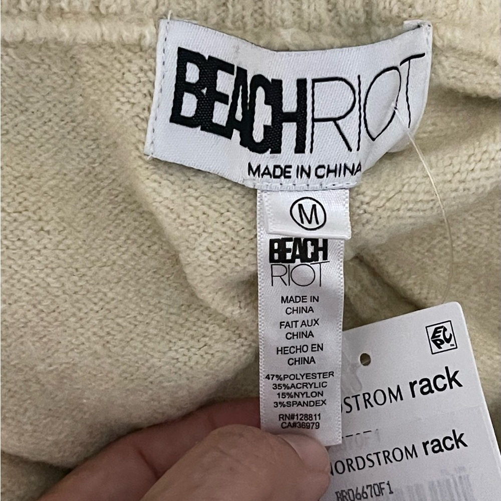 Beach Riot Knit Sweater – Ivory – Size Medium – NWT l Poshmark - Picture 7 of 7